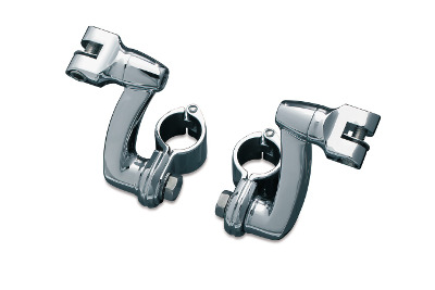 LONGHORN OFFSET PEG MOUNTS CHROME WITH 1-1/4